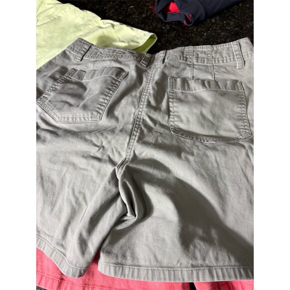 Talbots Petites Cargo Shorts Lot of 3 Womens Size 14P Coral Green Gray - Picture 10 of 11